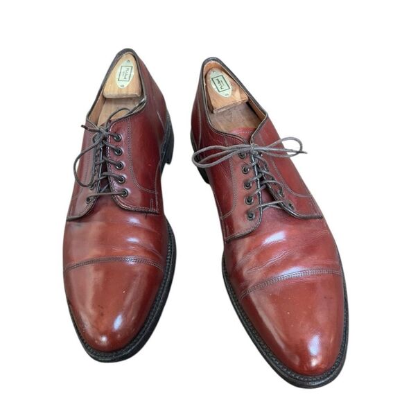 Alden 2488 STRAIGHT TIP BLUCHER OXFORD Walnut Brown Calfskin 12 AC - Picture 1 of 11